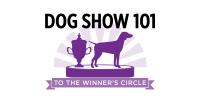 Dog show winner icon with Dog Show 101 callout.