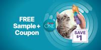 obtén una muestra GRATIS más un cupón de un dólar de descuento para Purina ONE +Plus Immune Support Purées