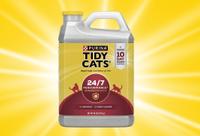 Tidy Cats 24/7 Performance Multi-Cat Clumping Litter jug.