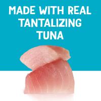 hecho con carne real de atún