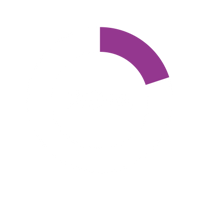 White ring with 20% colored purple