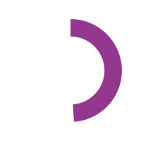 White ring with 48% colored purple