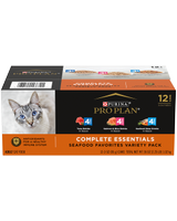 Pro Plan Complete Essentials Tuna Entrée, Salmon & Rice Entrée, and Seafood Stew Entrée in Sauce Variety Pack