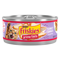 Alimento húmedo para gatos Friskies Prime Filets cena de pavo en salsa preparada con jugo de cocción