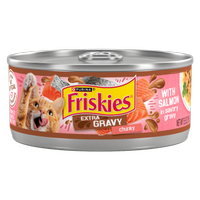 Friskies Extra Gravy Chunky With Salmon In Savory Gravy Wet Cat Food