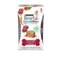 beneful incredibites wet pate beef dog food package front