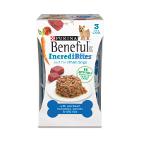 beneful incredibites beef wet dog food package front