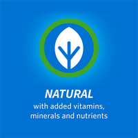 natural with added vitamins, minerals and nutrients