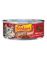 Friskies Extra Gravy Chunky Con Carne En Salsa Sabrosa Comida Húmeda Para Gatos