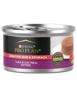 pro plan sensitive skin stomach tuna oat meal wet cat food