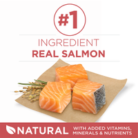 El ingrediente principal es la carne real de salmón