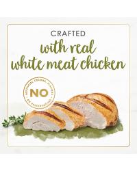 alimento con carne de pollo real en salsa gourmet naturals