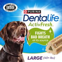 DentaLife ActivFresh fights bad breath at its source. Large (40+ lbs)