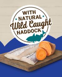 with natural wild caught haddock