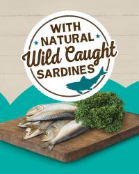 with natural wild caught sardines