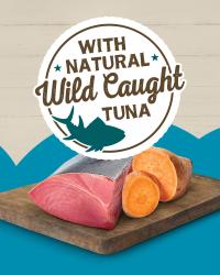 with natural wild caught tuna