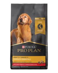 Alimento con mezcla de carne de res en tiras y arroz Purina Pro Plan Complete Essentials para perros adultos mayores de 7 años