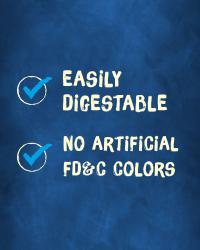 fáciles de digerir y sin colores artificiales