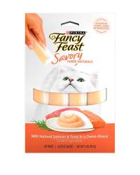 Fancy Feast Savory Purée Naturals de salmón y atún