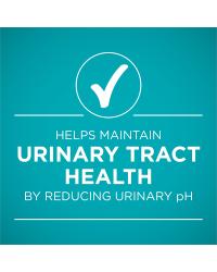 helps maintain urinary tract health by reducing urinary pH