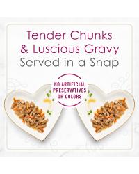 Dos porciones individuales fáciles de servir. Sin conservantes ni colorantes artificiales.