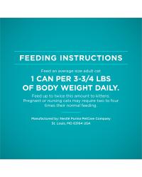 Purina ONE® Grain Free Beef Wet Cat Food Recipe feeding