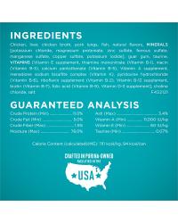 Ingredientes del alimento húmedo sin cereales para gatos con pollo Purina ONE®