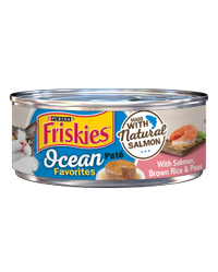 Friskies Ocean Favorites Salmon, Brown Rice & Peas Pate Wet Cat Food