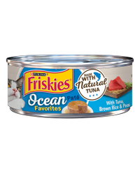Friskies Ocean Favorites Tuna, Brown Rice & Peas Pate Wet Cat Food