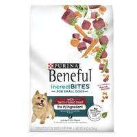 Alimento balanceado seco para perros pequeños Beneful IncrediBites con carne de res campera