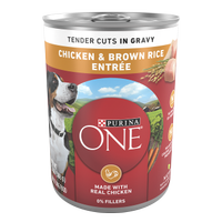 Alimento con arroz integral y pollo Purina ONE®