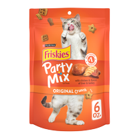 Friskies Party Mix Original Crunch Cat Treats package