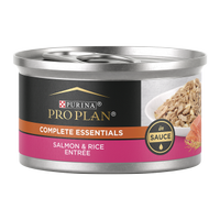 Alimento húmedo para gatos con plato principal de salmón y arroz en salsa Pro Plan Complete Essentials