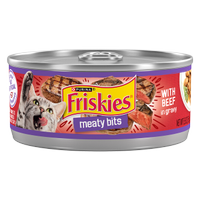 Friskies Meaty Bits With Beef in Gravy Wet Cat Food