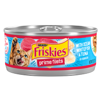 Friskies Prime Filets With Ocean Whitefish & Tuna in Sauce Wet Cat Food