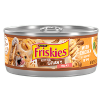Alimento húmedo para gatos Friskies trozos de pollo en salsa extra preparada con jugo de cocción