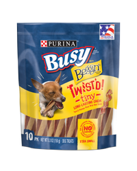 Pequeños bocadillos Bussy y Beggin’ Twist’d