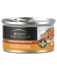 Alimento húmedo para gatos porción de pechuga de pollo y vegetales en salsa preparada con jugo de cocción Purina Pro Plan Complete Essentials