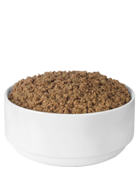 Plato de alimento húmedo para perros con sabor a pollo