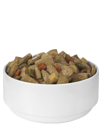 Plato de alimento húmedo para perros