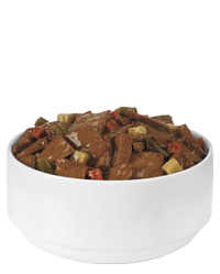 alimento húmedo para perros adultos de entrada con carne de cordero y rodajas de verduras pro plan savor