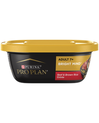 Alimento Purina Pro Plan Bright Mind de carne de res y arroz integral