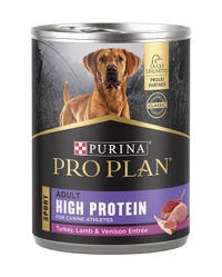 Alimento húmedo para perros Pro Plan Sport con alto contenido de proteínas de carne de pavo, cordero y venado
