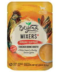Apoyo del sistema inmunitario para gatos Beyond Mixers+, de caldo de pollo