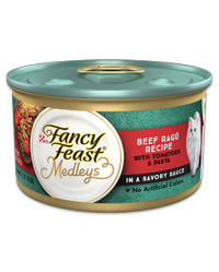 Ragú de res con tomates y pasta en una salsa sabrosa