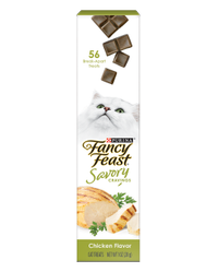 Bocadillos para gatos Fancy Feast Savory Cravings con sabor a pollo