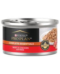 alimento húmedo para gatos de carne de res y pollo con salsa preparada con jugo de cocción pro plan