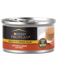 pro plan prime plus para mascotas adultas mayores de 7 años de pollo y carne de res