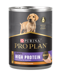 Alimento húmedo para perros Purina Pro Plan con alto contenido de proteínas sabor a pollo y arroz