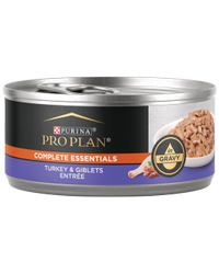 alimento húmedo para gatos de pavo y menudos en salsa preparada con jugo de cocción pro plan